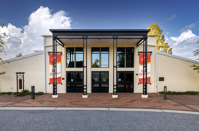 the front side of tryon arts center presenting many of the things to do in tryon